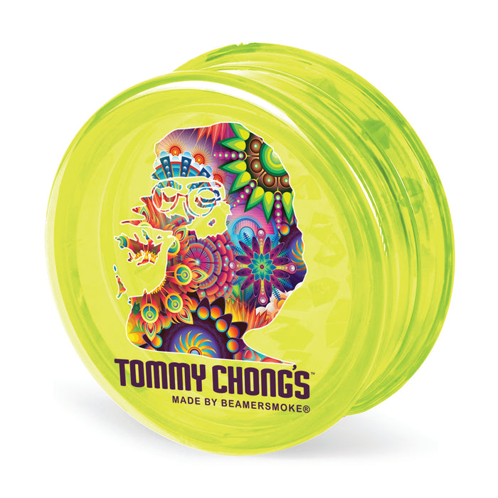 Beamer x Tommy Chong's Cannabis Virgin Acrylic 63mm 3-Piece Grinder W/Storage Compartment - Full Color Designs