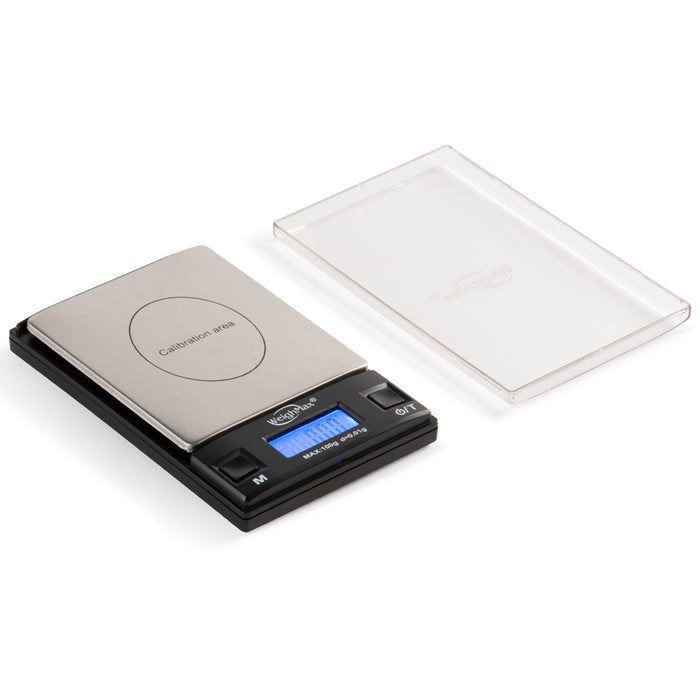 Weighmax - Scale - HD-100/0.01g - W/ Clear Removable Weighing Tray - 100g Capacity - Increments of 0.01g