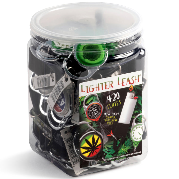 420 Design Metal Lighter Leash - 30-Count Jar