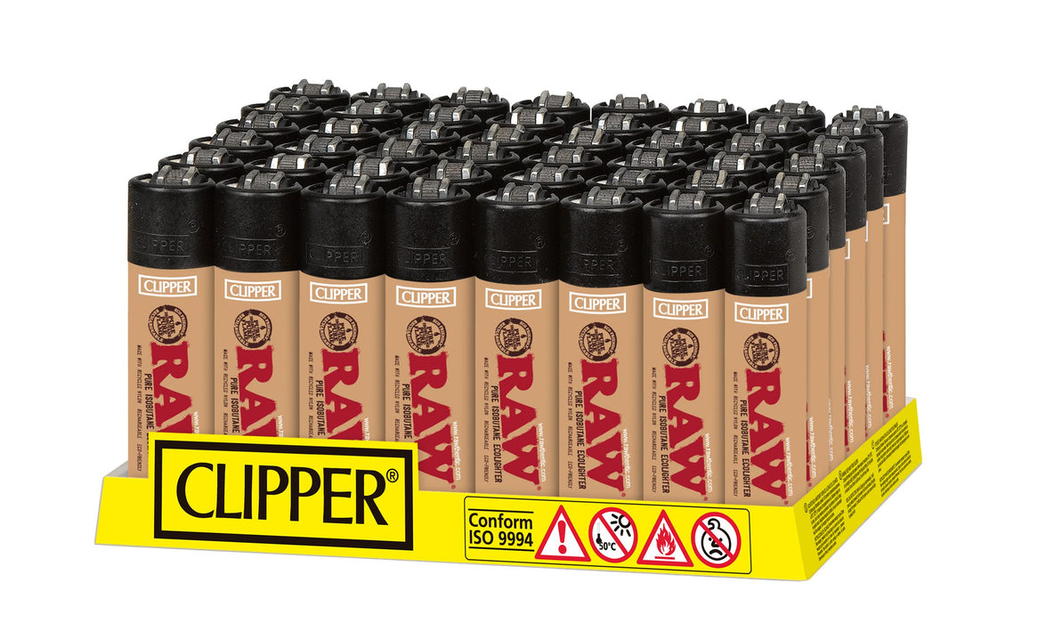 Clipper x Raw Eco Lighters - 48-Count Display