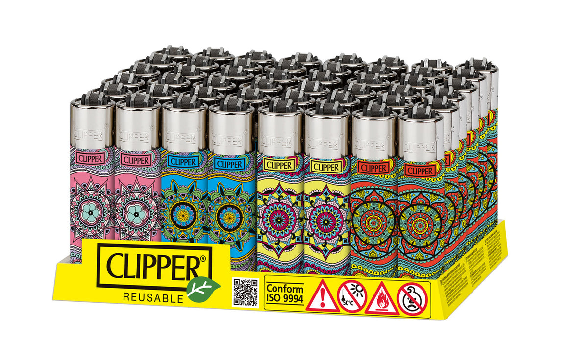 Clipper Mandalas Collection Mandala 3 Lighters - 48-Count Display
